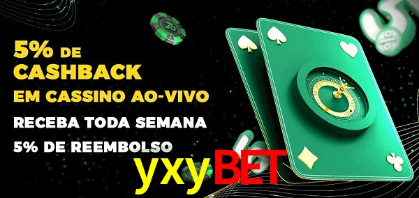 Promoções do cassino ao Vivo yxybet